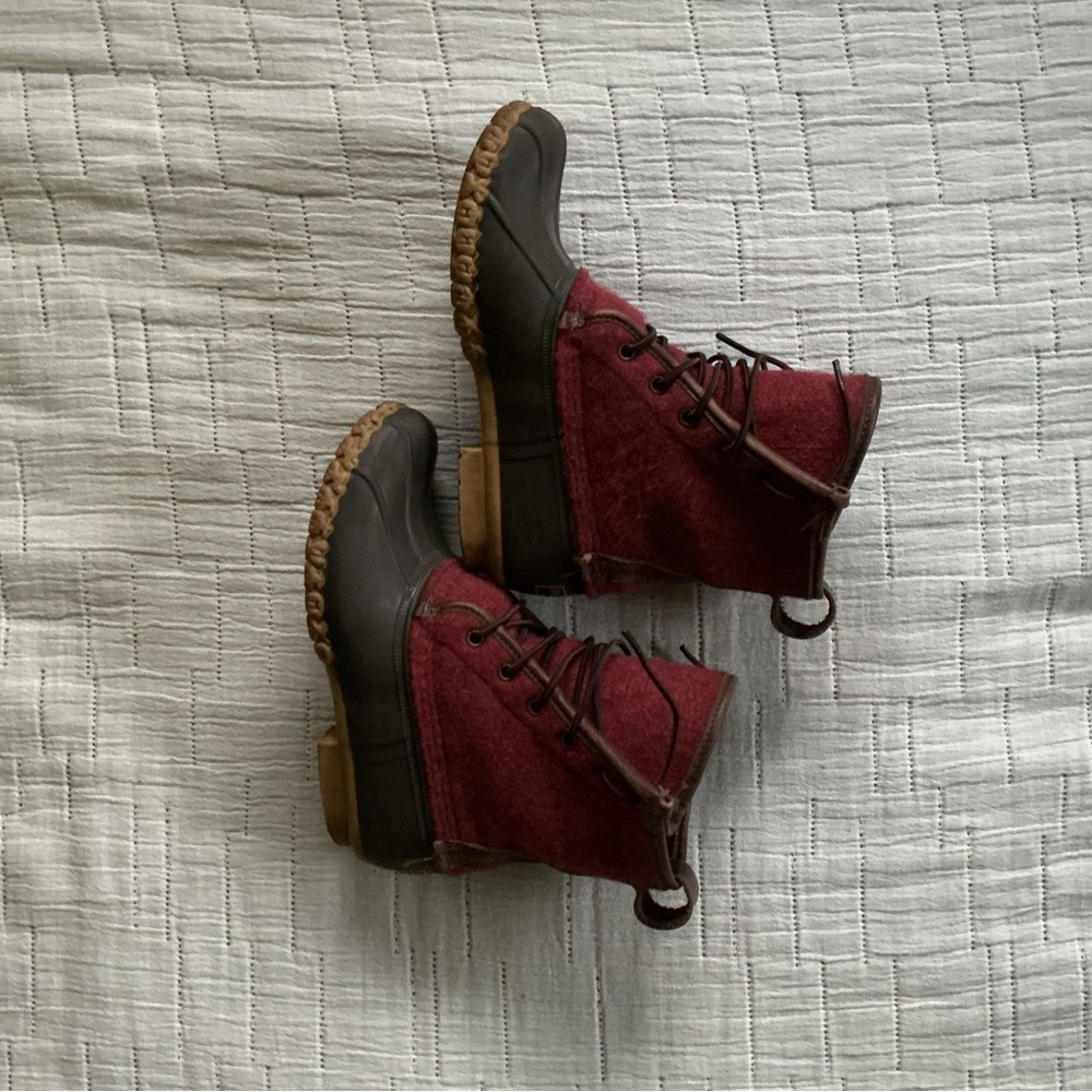 L.L. Bean Red and Brown Winter Boots - Picture 3 of 4